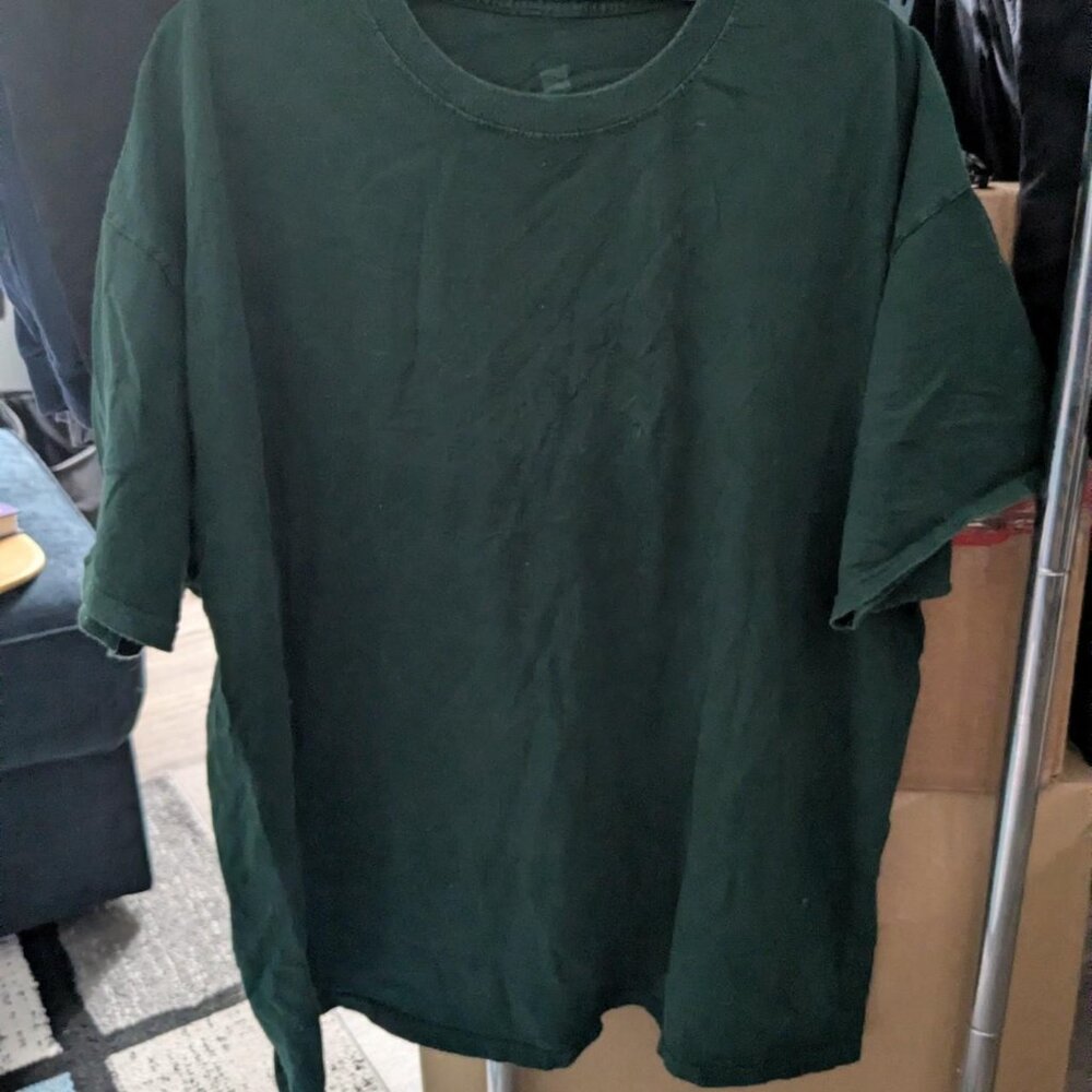 Hanes Forest green blank t-shirt size 2X